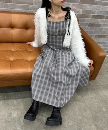 OLIVE des OLIVE | 肩リボンティアードワンピース　1032090170(ワンピース)