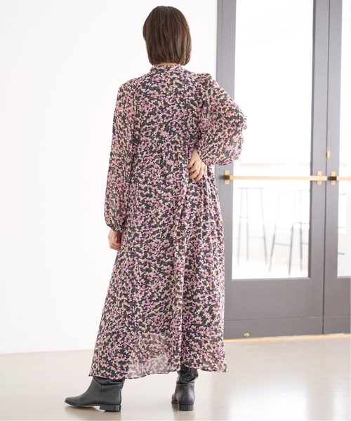 IENA（イエナ）の「《追加》フラワープリント ボザムドレス