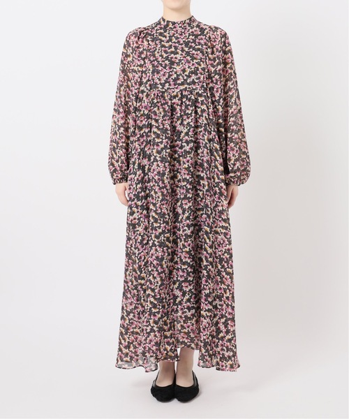 IENA（イエナ）の「《追加》フラワープリント ボザムドレス