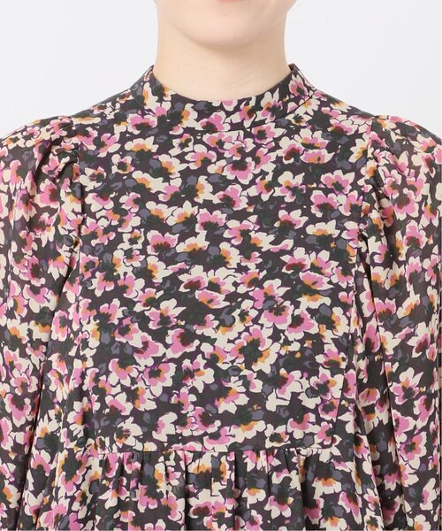 IENA（イエナ）の「《追加》フラワープリント ボザムドレス