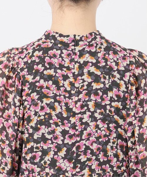 IENA（イエナ）の「《追加》フラワープリント ボザムドレス（ワンピース・レディース・チャコールグレー・36/38）」の21枚目の写真