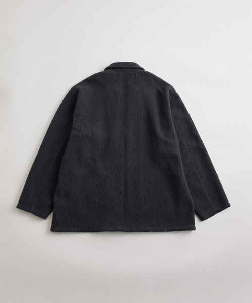 ADAM ET ROPE'（アダムエロペ）の「リサイクル ボアフリース シャツブルゾン（ブルゾン・メンズ・ブラウン/チャコールグレー・L/M）」の13枚目の写真