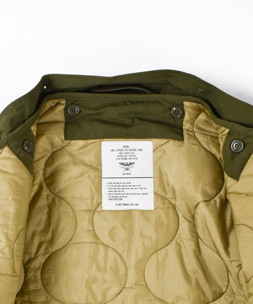 HOUSTON(ヒューストン)の「【UT204】【HOUSTON/ヒューストン】3WAY M-65 PARKA 51127(モッズコート・レディース・オリーブ/ブラック・MEDIUM/LARGE)」の9枚目の写真