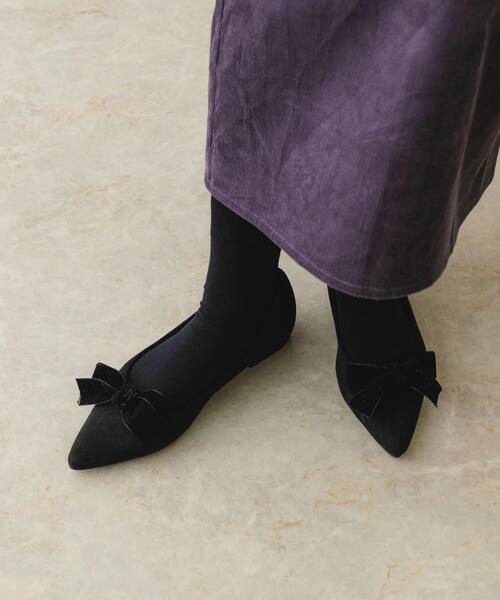 RODE SKO（ロデスコ）の「ビッグリボン付2WAYパンプス（パンプス・レディース・グレー/ブラック・38/37/36）」の5枚目の写真