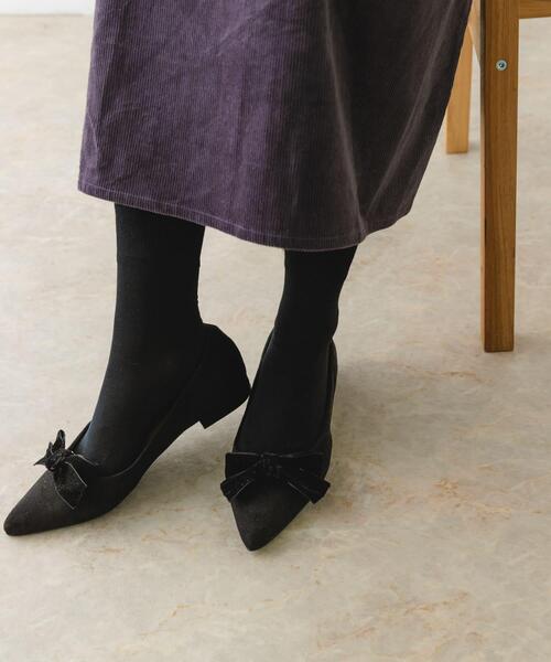 RODE SKO（ロデスコ）の「ビッグリボン付2WAYパンプス（パンプス・レディース・グレー/ブラック・38/37/36）」の7枚目の写真