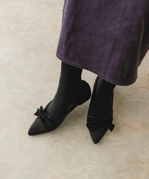 RODE SKO（ロデスコ）の「ビッグリボン付2WAYパンプス（パンプス・レディース・グレー/ブラック・38/37/36）」の8枚目の写真