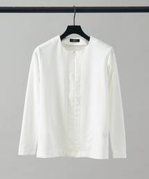 スリットネック 長袖Tシャツ
