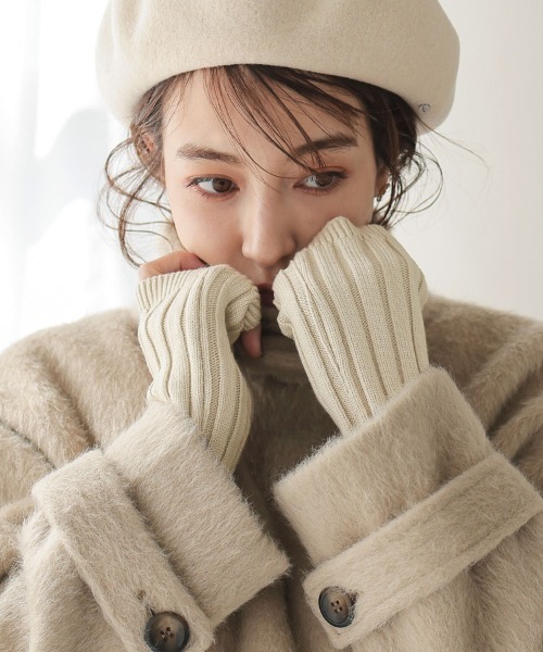 リブ編みロングハンドウォーマー（手袋）｜DONOBAN（ドノバン）の