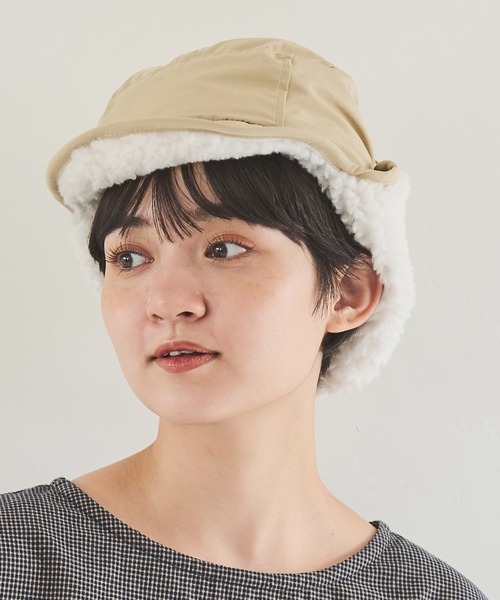 Crisp（クリスプ）の「ボアフライトキャップ（キャップ・レディース・アイボリー/ブラウン/ブラック・FREE）」の22枚目の写真