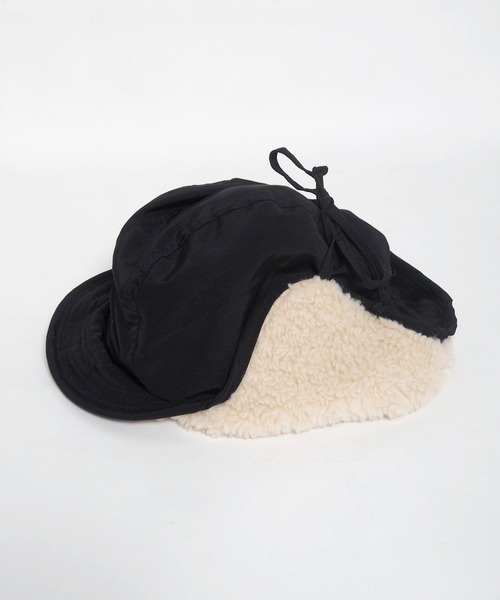 Crisp（クリスプ）の「ボアフライトキャップ（キャップ・レディース・アイボリー/ブラウン/ブラック・FREE）」の7枚目の写真