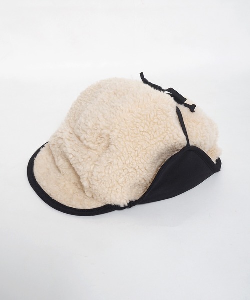 Crisp（クリスプ）の「ボアフライトキャップ（キャップ・レディース・アイボリー/ブラウン/ブラック・FREE）」の8枚目の写真