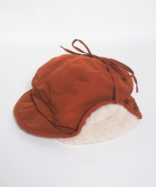 Crisp（クリスプ）の「ボアフライトキャップ（キャップ・レディース・アイボリー/ブラウン/ブラック・FREE）」の9枚目の写真