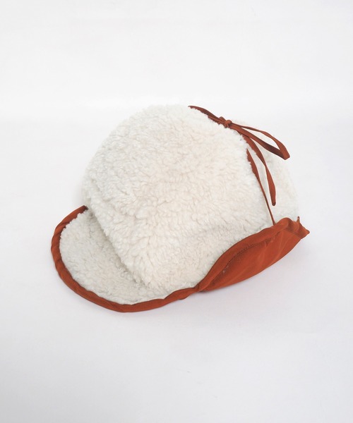 Crisp（クリスプ）の「ボアフライトキャップ（キャップ・レディース・アイボリー/ブラウン/ブラック・FREE）」の10枚目の写真