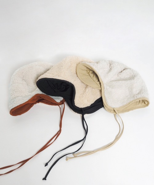 Crisp（クリスプ）の「ボアフライトキャップ（キャップ・レディース・アイボリー/ブラウン/ブラック・FREE）」の13枚目の写真