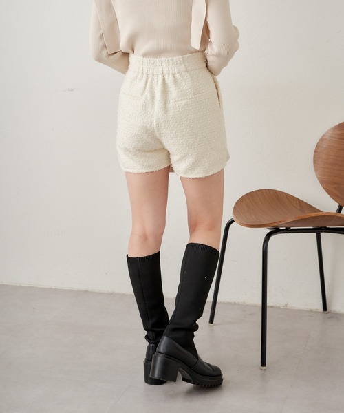 Chico（チコ）の「ツイードショートパンツ（その他パンツ・レディース・グレー/ブラック/アイボリー・FREE）」の18枚目の写真