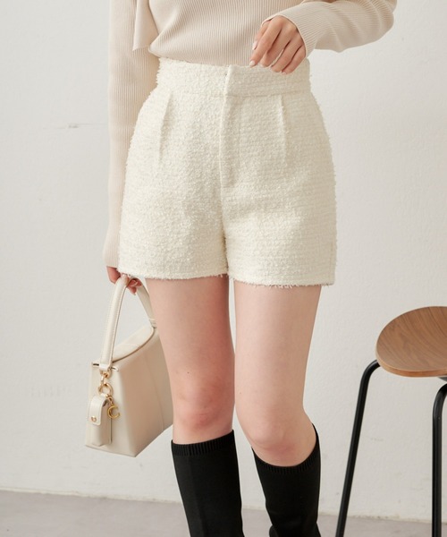 Chico（チコ）の「ツイードショートパンツ（その他パンツ・レディース・グレー/ブラック/アイボリー・FREE）」の17枚目の写真