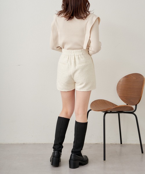 Chico（チコ）の「ツイードショートパンツ（その他パンツ・レディース・グレー/ブラック/アイボリー・FREE）」の22枚目の写真