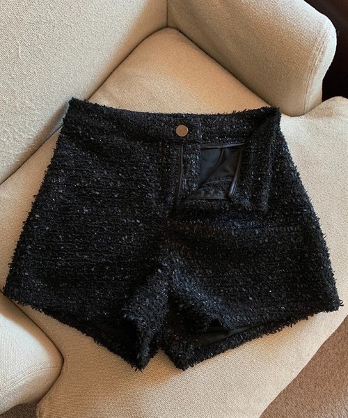 Chick（チック）の「ハイウエストツイードショートパンツ（その他パンツ・レディース・ホワイト/ブラック・M/S/L）」の15枚目の写真