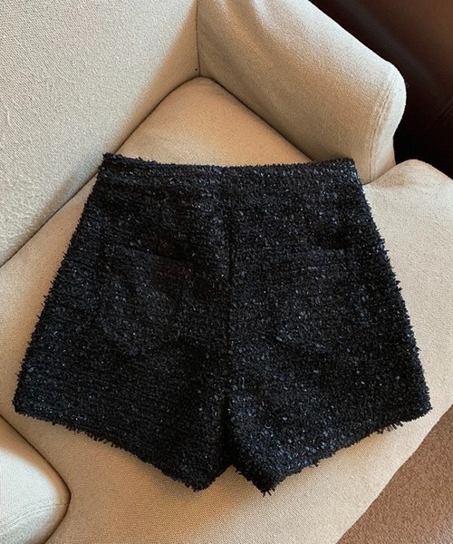 Chick（チック）の「ハイウエストツイードショートパンツ（その他パンツ・レディース・ホワイト/ブラック・M/S/L）」の16枚目の写真