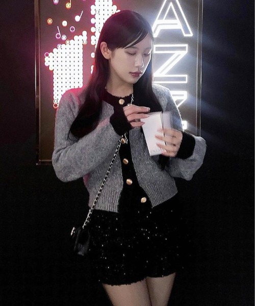 Chick（チック）の「ハイウエストツイードショートパンツ（その他パンツ・レディース・ホワイト/ブラック・M/S/L）」の21枚目の写真