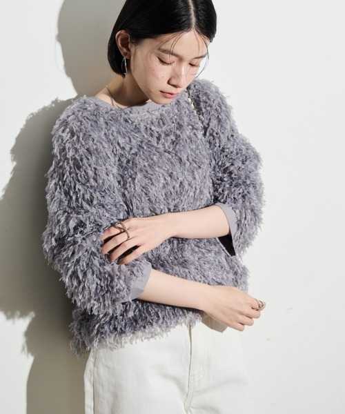 Shelly island（シェリーアイランド）の「フリンジレースプルオーバー（シャツ/ブラウス・レディース・ホワイト/ピンク/ライトグレー・M）」の3枚目の写真