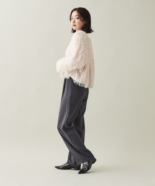 Shelly island（シェリーアイランド）の「フリンジレースプルオーバー（シャツ/ブラウス・レディース・ホワイト/ピンク/ライトグレー・M）」の9枚目の写真