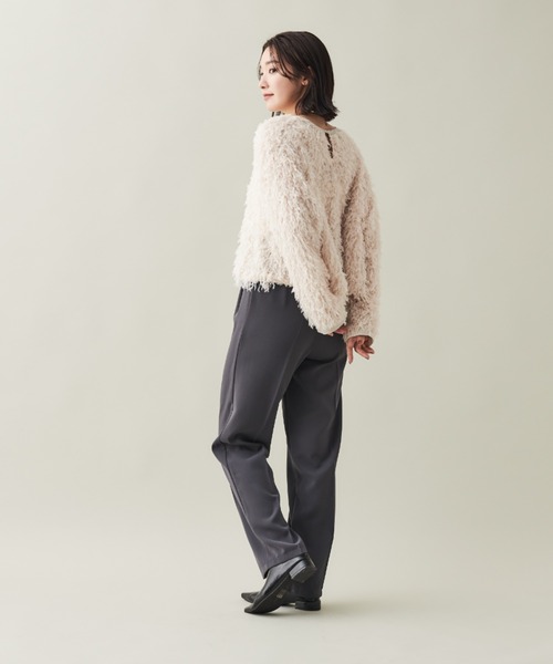 Shelly island（シェリーアイランド）の「フリンジレースプルオーバー（シャツ/ブラウス・レディース・ホワイト/ピンク/ライトグレー・M）」の10枚目の写真