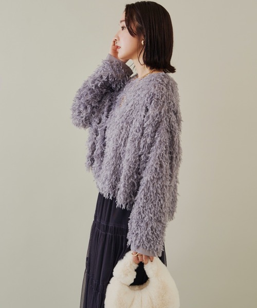 Shelly island（シェリーアイランド）の「フリンジレースプルオーバー（シャツ/ブラウス・レディース・ホワイト/ピンク/ライトグレー・M）」の11枚目の写真