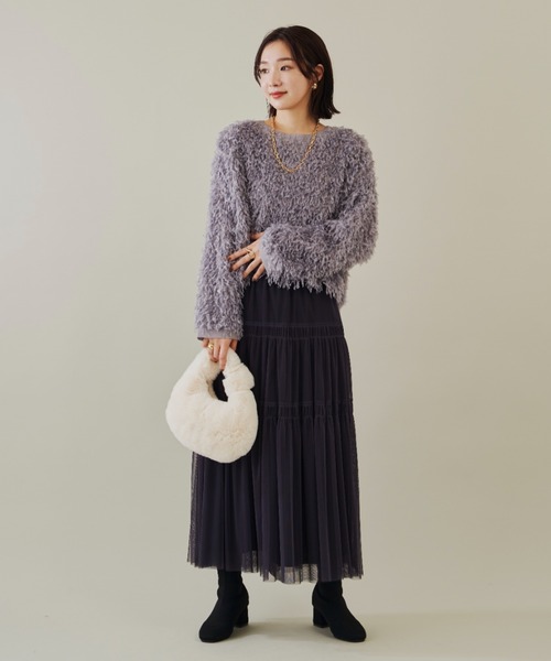 Shelly island（シェリーアイランド）の「フリンジレースプルオーバー（シャツ/ブラウス・レディース・ホワイト/ピンク/ライトグレー・M）」の17枚目の写真