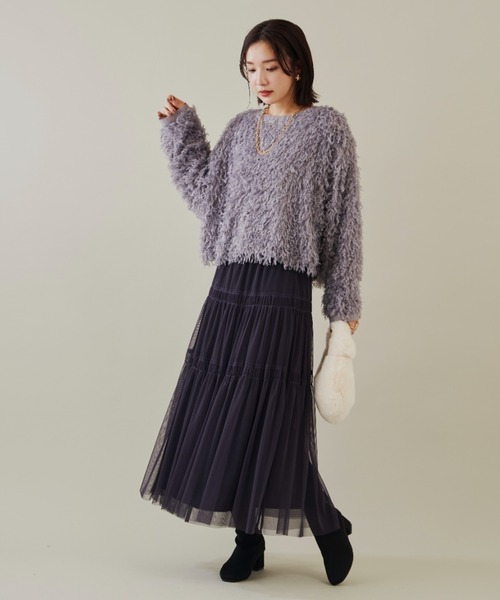 Shelly island（シェリーアイランド）の「フリンジレースプルオーバー（シャツ/ブラウス・レディース・ホワイト/ピンク/ライトグレー・M）」の19枚目の写真