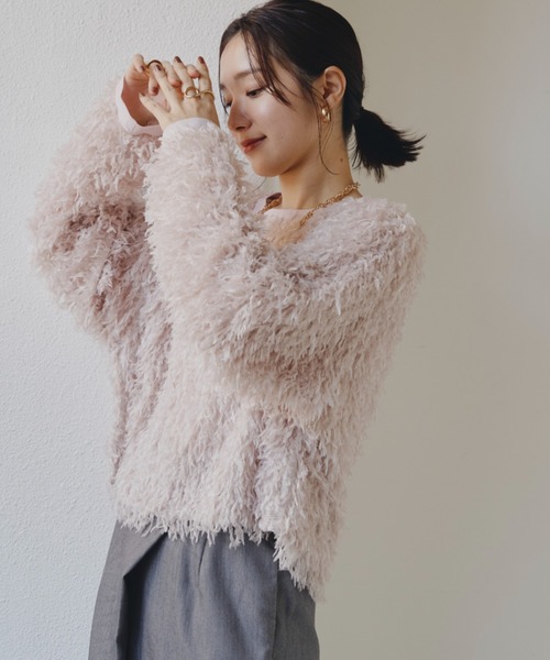 Shelly island（シェリーアイランド）の「フリンジレースプルオーバー（シャツ/ブラウス・レディース・ホワイト/ピンク/ライトグレー・M）」の22枚目の写真