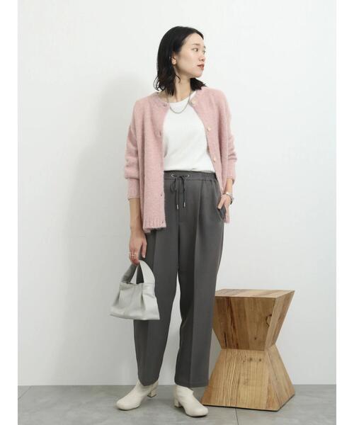 Samansa Mos2 blue（サマンサモスモスブルー）の「◎シャギーニットカーディガン（カーディガン/ボレロ・レディース・ピンク/キナリ/ブラック・F）」の19枚目の写真