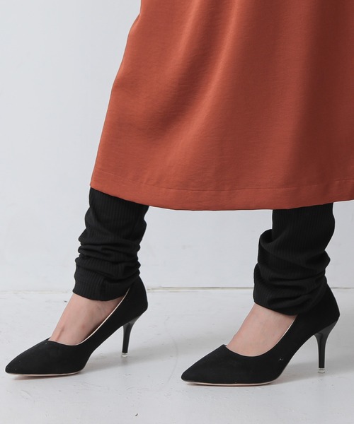 and it_（アンドイット）の「リブレギンス（レギンス/スパッツ・レディース・ブラック・M-L）」の5枚目の写真