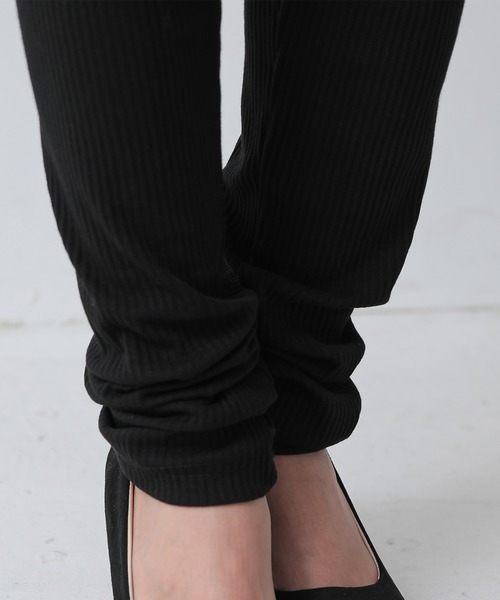 and it_（アンドイット）の「リブレギンス（レギンス/スパッツ・レディース・ブラック・M-L）」の8枚目の写真