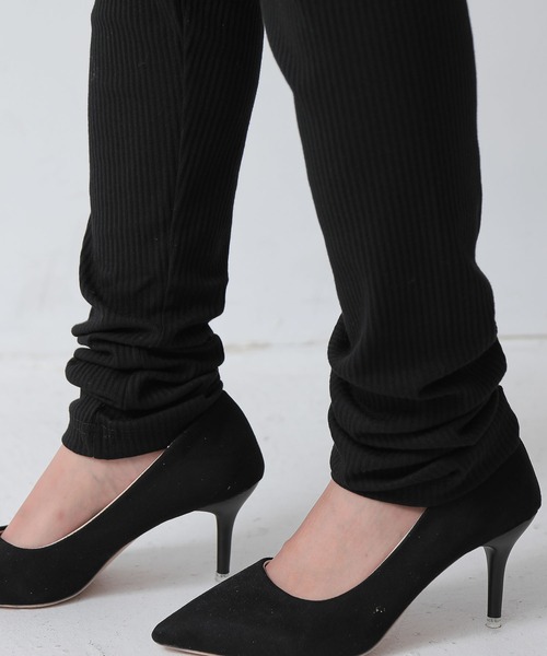 and it_（アンドイット）の「リブレギンス（レギンス/スパッツ・レディース・ブラック・M-L）」の9枚目の写真