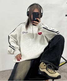 WHO'S WHO gallery | 【SLOPPY/スロッピー】ハートワッペン裏起毛ハーフジップスウェット(スウェット)