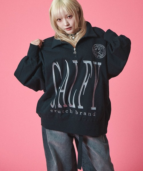 GALFY（ガルフィー）の「GALFY-ぐるぐるグニャグニャハーフジップ 