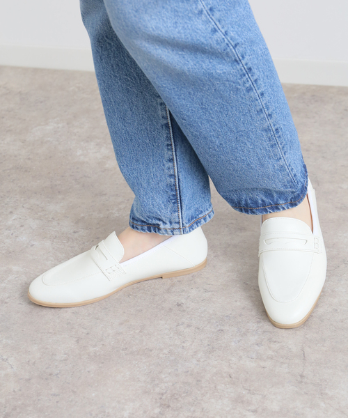 JOURNAL STANDARD relume（ジャーナルスタンダード　レリューム）の「RELUME コインローファー（ローファー・レディース・ホワイト/ブラック・23cm/23.5cm/24cm/24.5cm）」の8枚目の写真