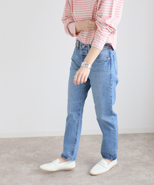 JOURNAL STANDARD relume（ジャーナルスタンダード　レリューム）の「RELUME コインローファー（ローファー・レディース・ホワイト/ブラック・23cm/23.5cm/24cm/24.5cm）」の10枚目の写真