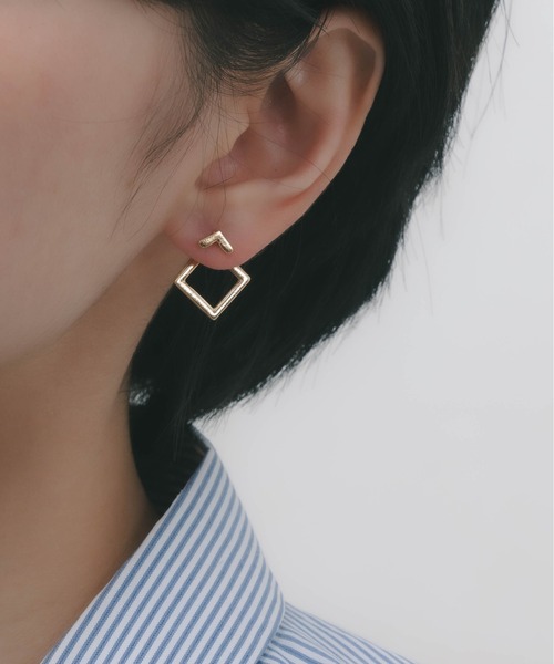 セール】YU-KA:バックハンギングピアス（ピアス（両耳用））｜yu