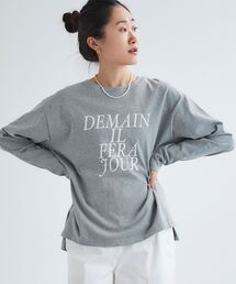 le.coeur blanc | フレンチロゴプリントロンTEE(Tシャツ/カットソー)