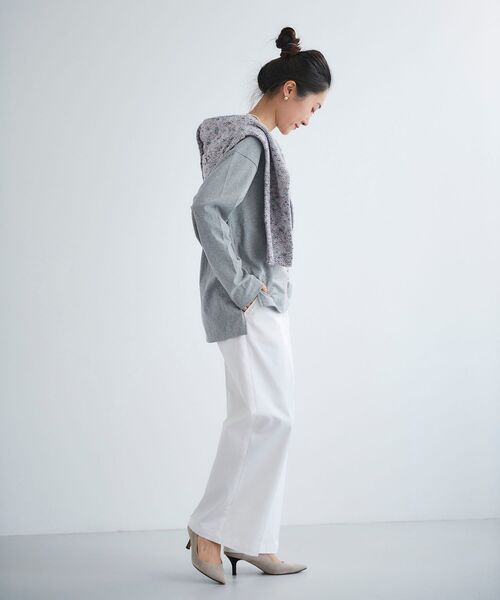 le.coeur blanc（ルクールブラン）の「フレンチロゴプリントロンTEE（Tシャツ/カットソー・レディース・オフホワイト/グレー・38）」の15枚目の写真