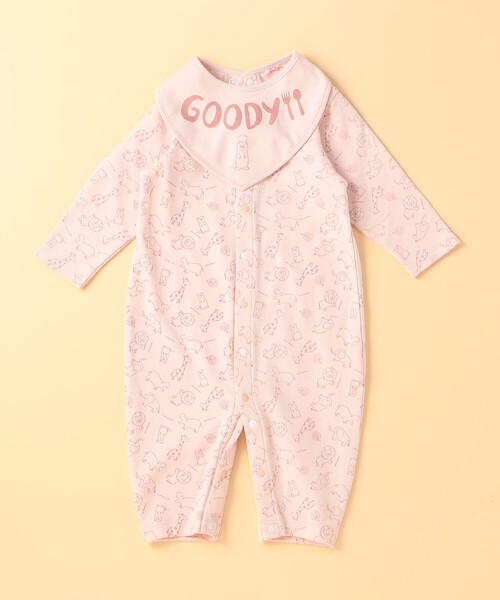 COMME CA ISM（コムサイズム）の「長袖ツーウェイオール・リバーシブルスタイ入りギフトセット(60-80cm)（ベビーギフト・キッズ・ピンク/ホワイト/サックスブルー/ネイビー・60-80cm）」の4枚目の写真