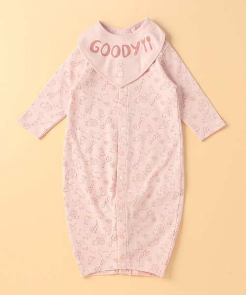 COMME CA ISM（コムサイズム）の「長袖ツーウェイオール・リバーシブルスタイ入りギフトセット(60-80cm)（ベビーギフト・キッズ・ピンク/ホワイト/サックスブルー/ネイビー・60-80cm）」の7枚目の写真