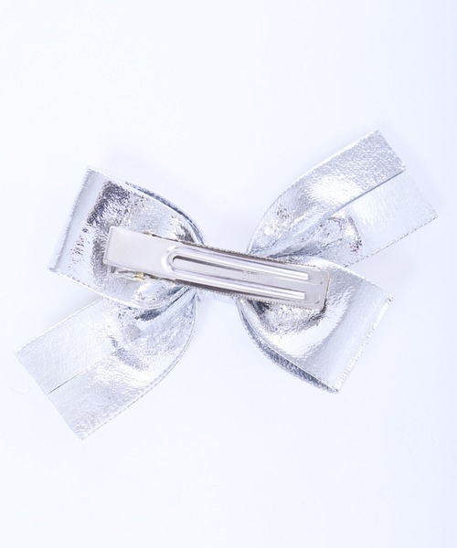 WC(ダブル シー)の「【2点SET】メタリックリボンピン(バレッタ/ヘアクリップ・レディース・ゴールド/シルバー・FREE)」の11枚目の写真