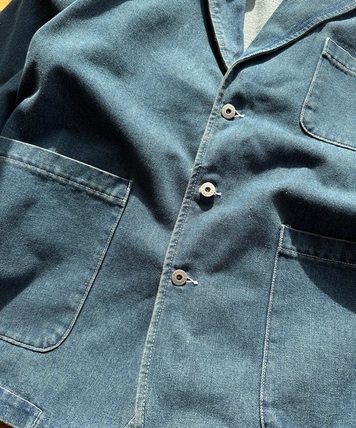 Perushu(ペルーシュ)の「3ポケットルーズデニムテーラードジャケット(テーラードジャケット・メンズ・インディゴブルー/ダークインディゴブルー・LARGE/MEDIUM)」の19枚目の写真