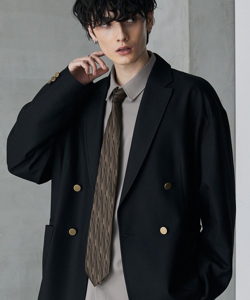 MONO-MART（モノマート）の「ジャガードアソートネクタイ（ネクタイ・メンズ・ダークブラウン系/グリーン系/ブラック系/ブラウン系/ブラウン系1/グレー系/ブラック系2/ブラック系3・FREE）」の6枚目の写真