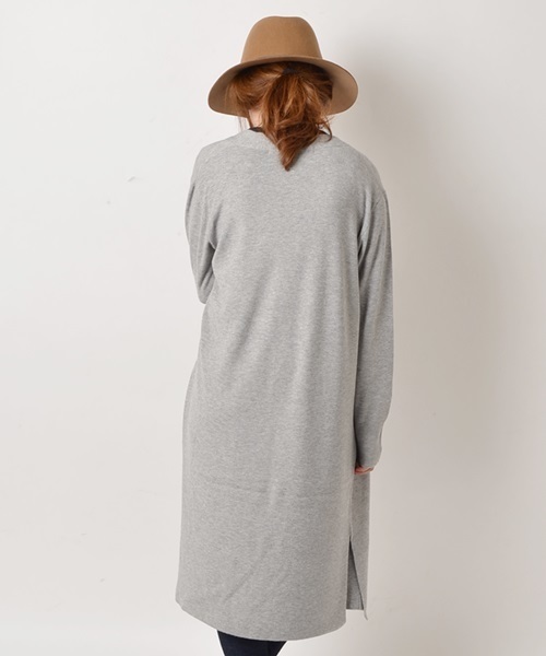 Khaju（カージュ）の「Khaju:ロングカーディガン□（カーディガン/ボレロ・レディース・アイボリー/グレー/オリーブ/キャメル・ONE SIZE）」の10枚目の写真