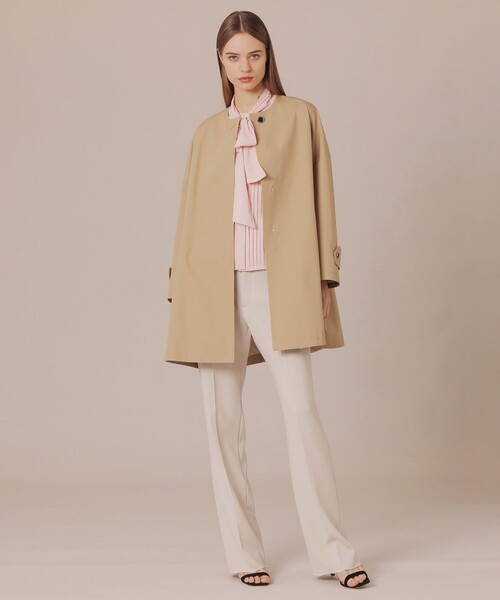 MACKINTOSH LONDON（マッキントッシュ ロンドン）の「コットンナイロンボイル2WAYノーカラーボウタイブラウス（シャツ/ブラウス・レディース・ネイビー/オフホワイト/ピンク系その他2・38）」の12枚目の写真