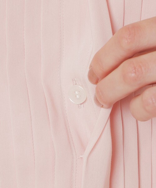 MACKINTOSH LONDON（マッキントッシュ ロンドン）の「コットンナイロンボイル2WAYノーカラーボウタイブラウス（シャツ/ブラウス・レディース・ネイビー/オフホワイト/ピンク系その他2・38）」の13枚目の写真